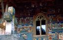 The painted monasteries walls are completely covered in iconic art in brilliant colors.